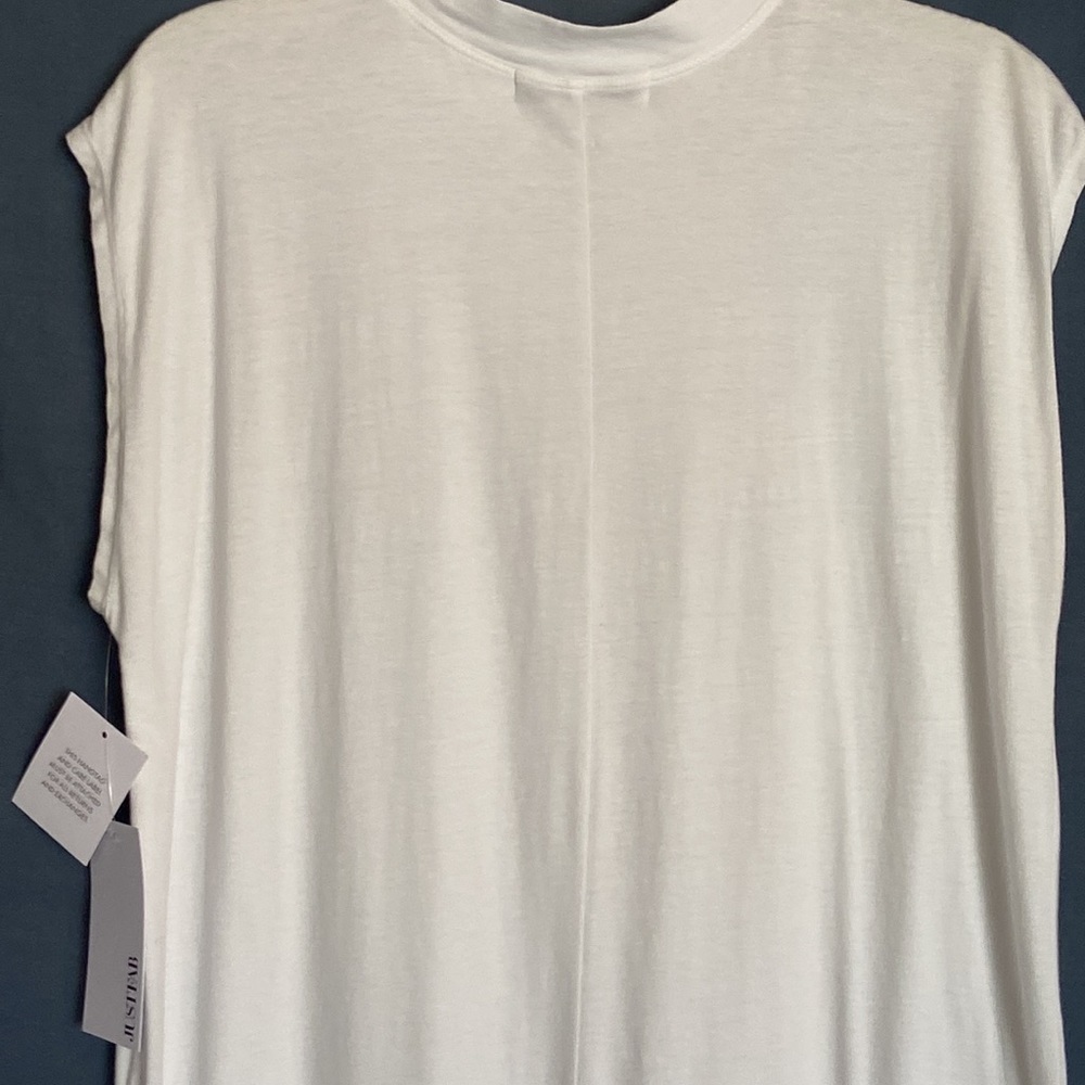 JUSTFAB Dress-NWT-Young Women Sz-S- Versatile White Beach/Pool/Robe/Coverup/Maxi - Picture 6 of 12